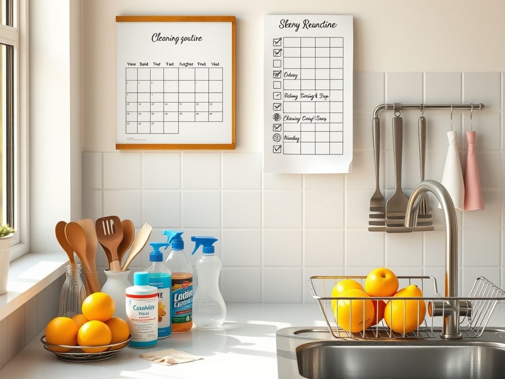 Rutyna sprzątania kuchni: jak zorganizować codzienny porządek i uniknąć najczęstszych pułapek