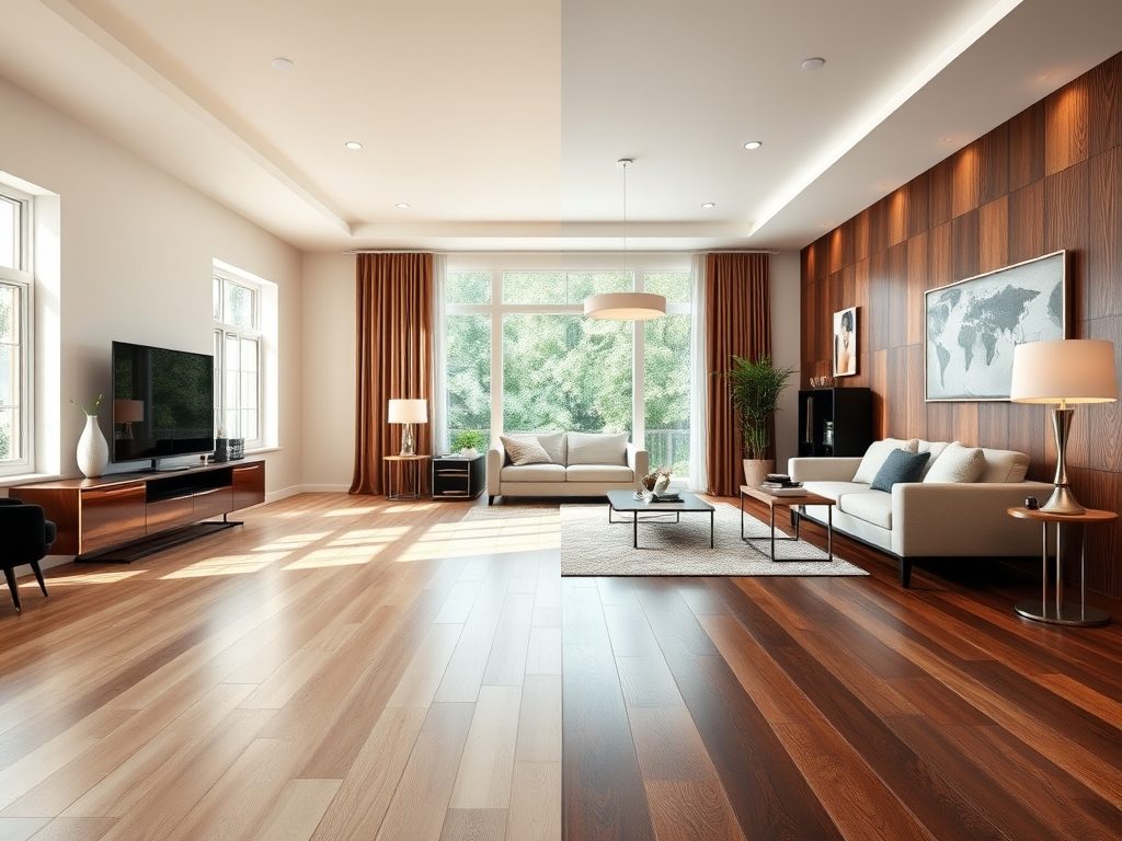 Podłoga do salonu jasna czy ciemna: jak wybrać kolor podłogi dopasowany do stylu i przestrzeni wnętrza