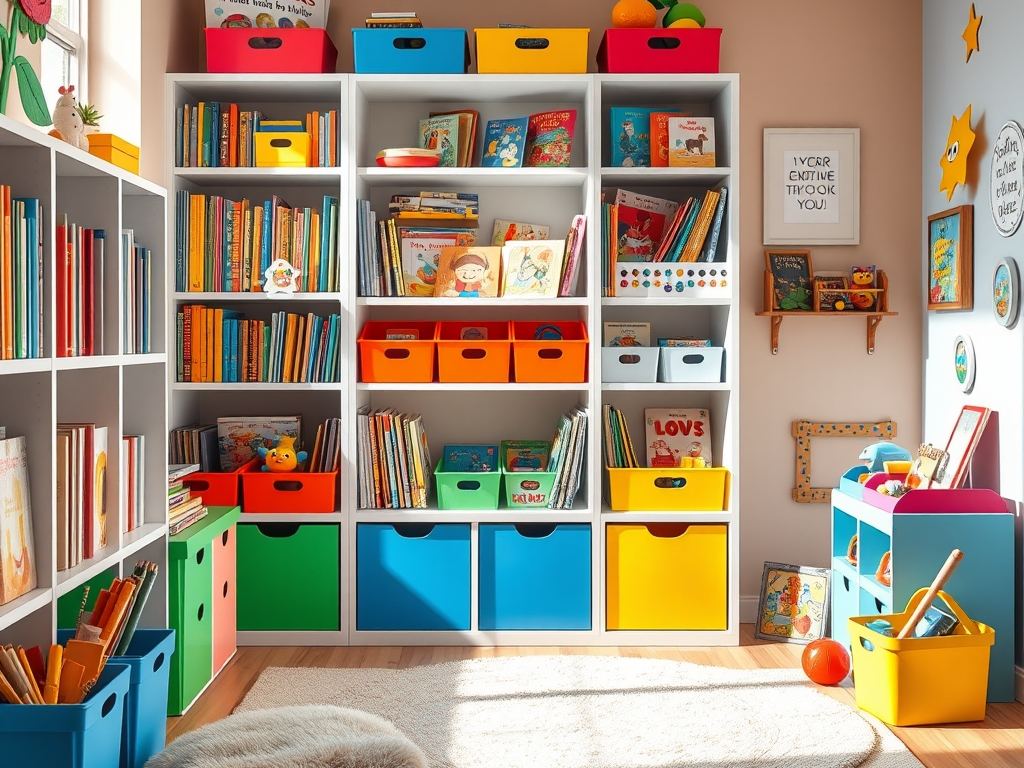 Organizacja książek i przyborów w pokoju dziecka: praktyczne rozwiązania dla porządku i funkcjonalności