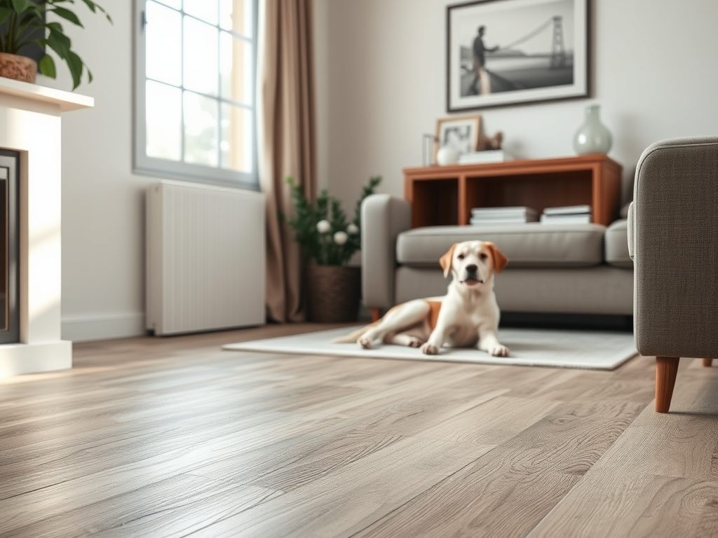 Podłoga w mieszkaniu z psem: jak wybrać trwałe i łatwe w pielęgnacji rozwiązanie bez ryzyka zarysowań i śliskości